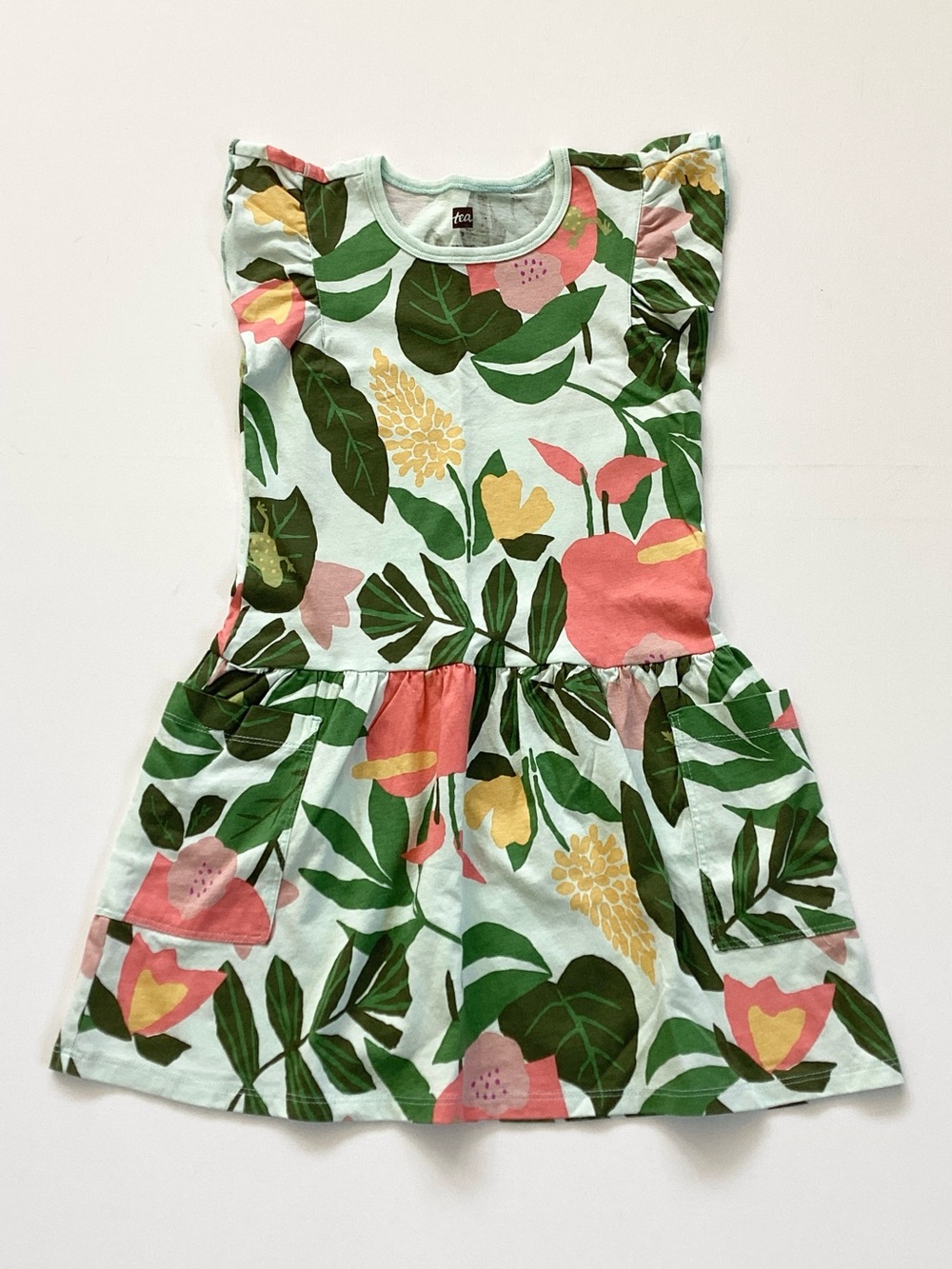 Tea Collection Floral Print Pocket Dress